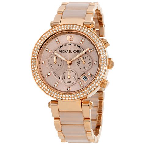 michael kors gold ladies watch mk5166|mk5896 rose gold.